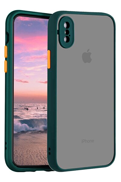 Iphone X Kılıf Şeffaf Mat Kamera Köşe Korumalı Pürüzsüz Sert