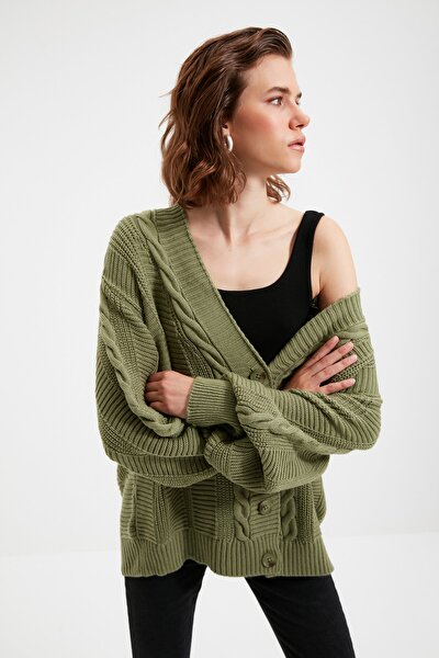Strickjacke - Grün - Oversized
