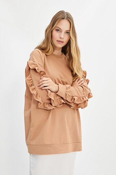 Sweatshirt - Beige - Regular Fit