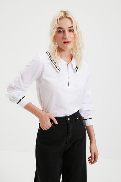 Blouse - White - Regular fit