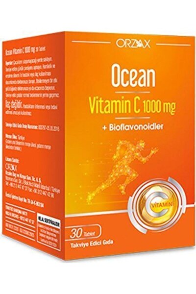 Ocean Ocean Vitamin C 1000mg 30 Tablet Fiyati Yorumlari Trendyol