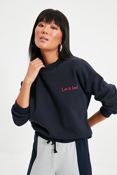 Sweatshirt - Dunkelblau - Regular Fit