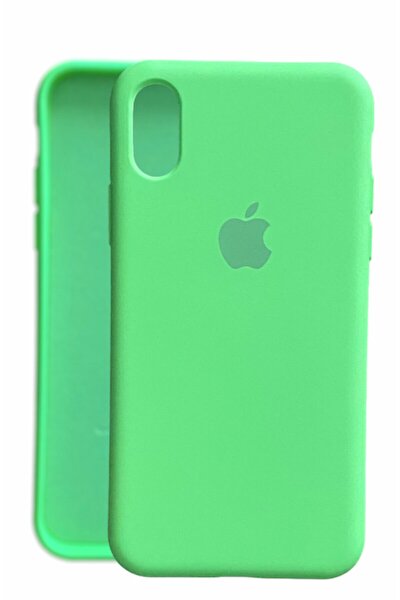 Iphone X Xs Lansman Logolu Içi Kadife Renkli Silikon Kılıf X Kılıf