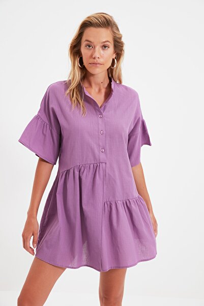 Dress - Purple - Smock dress
