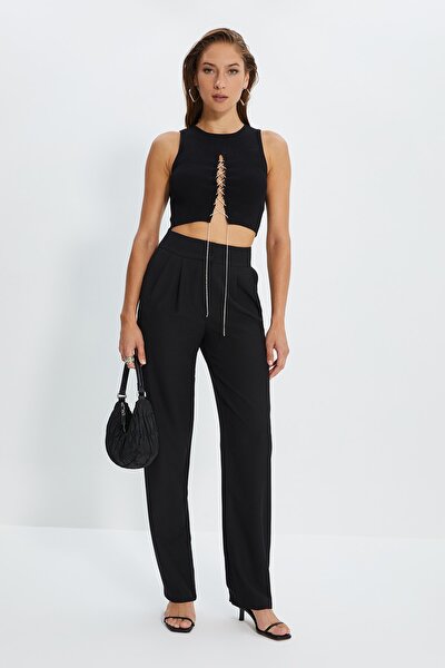 Hose - Schwarz - Straight