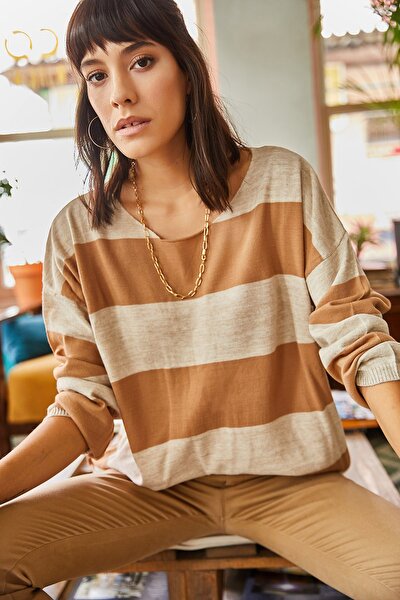Blouse - Beige - Relaxed fit