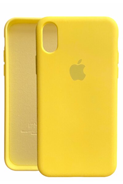 Iphone X Xs Lansman Logolu Içi Kadife Renkli Silikon Kılıf X Kılıf