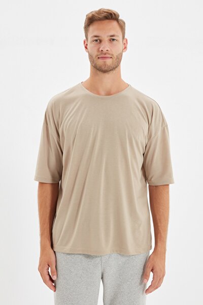 T-Shirt - Beige - Oversize