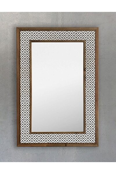 Masif Çerçeveli Mozaik Taş Ayna 43 Cm X 63 Cm Seramik Ayna Desen