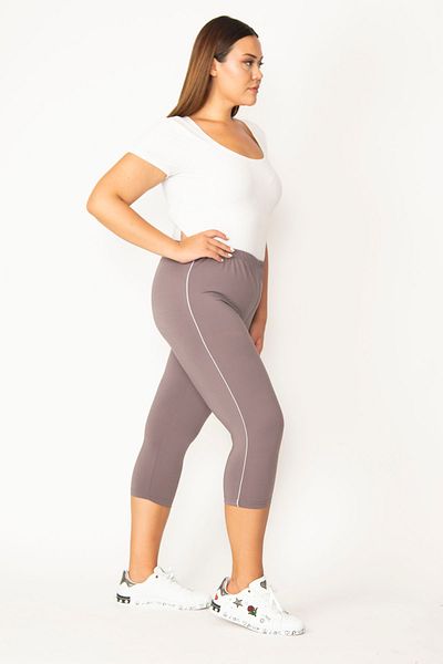 Plus Size Shorts & Bermuda - Brown - Normal Waist