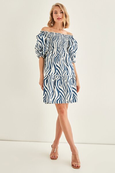 Kleid - Blau - A-Linie