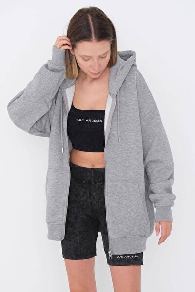 Sweatshirt - Grau - Oversize
