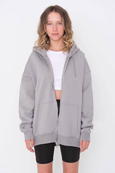 Sweatshirt - Grau - Oversize