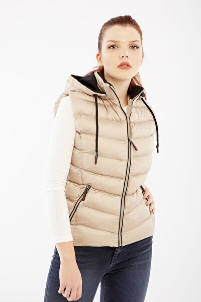 Plus Size Vest - Ecru - Puffer