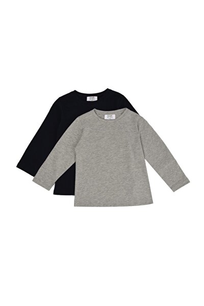 T-Shirt - Dunkelblau - Oversized