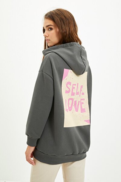 Sweatshirt - Grau - Boyfriend