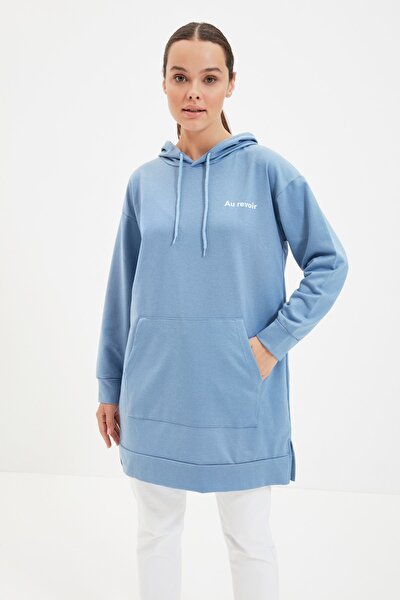 Sweatshirt - Blue - Regular fit