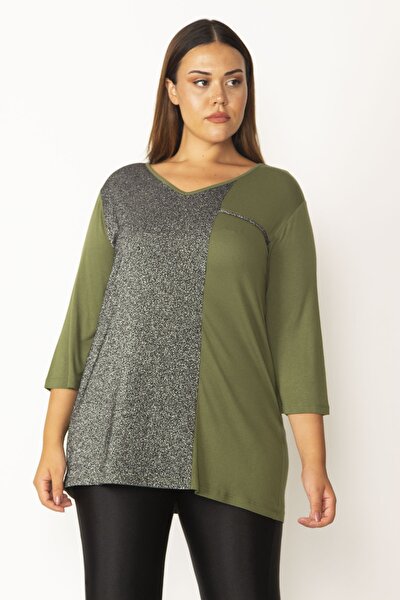 Plus Size Blouse - Multi-color - Relaxed fit