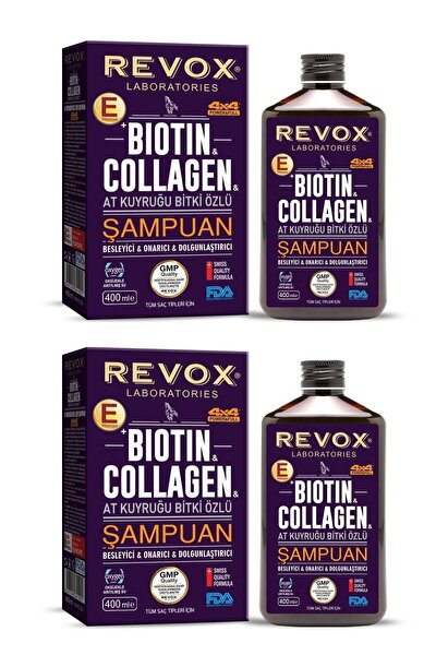Biotin Ve Collagen - At Kuyruğu Bitki Özlü Şampuan 2'li Set