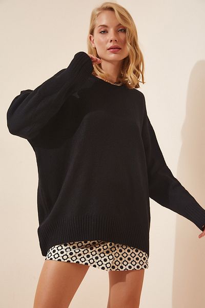 Pullover - Schwarz - Oversized