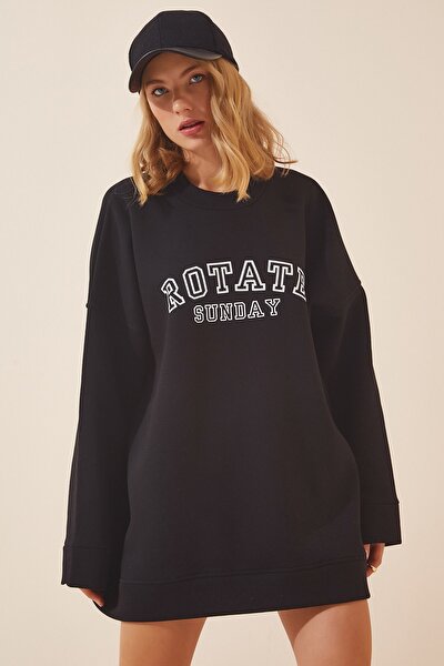 Sweatshirt - Schwarz - Oversized