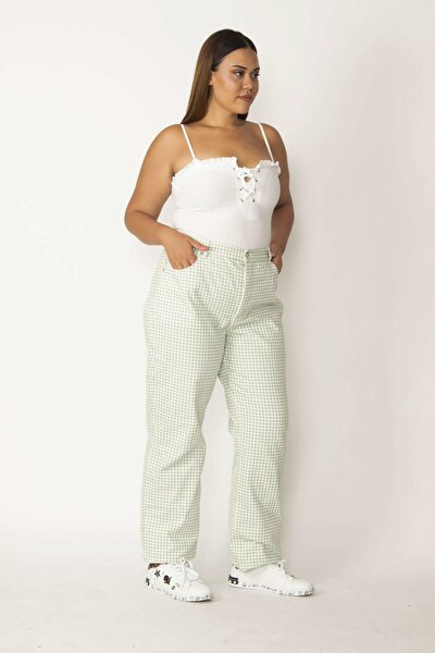 Plus Size Pants - Green - Relaxed