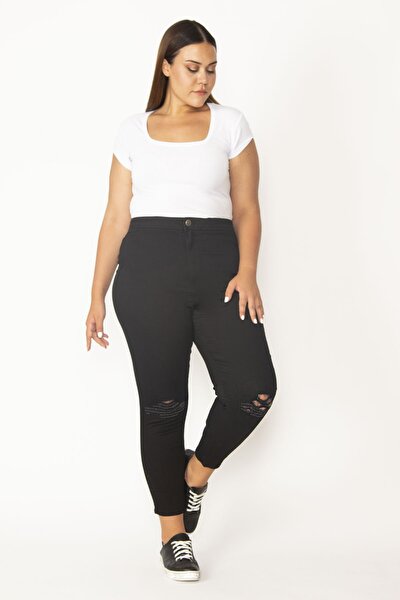 Plus Size Jeans - Black - Skinny