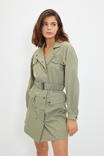 Dress - Khaki - Blazer dress