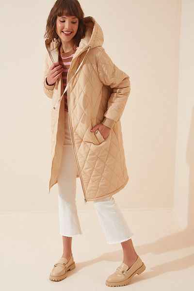 Winterjacke - Beige - Parka