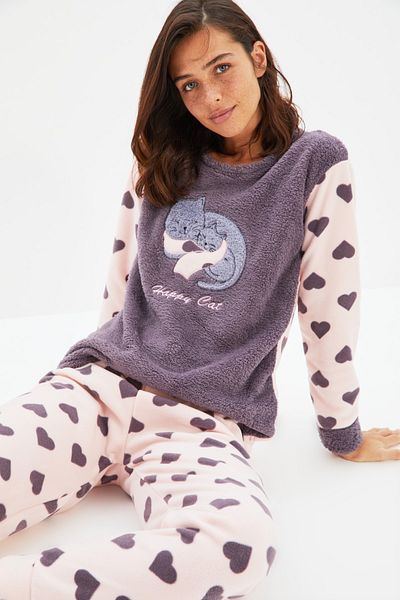 Pyjama - Grau - Herz