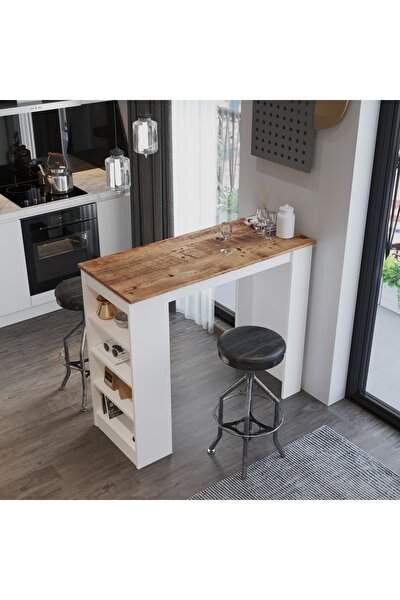 bona concept ceviz mat beyaz bar masasi fiyati yorumlari trendyol