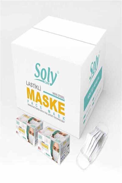 soly care tek kullanimlik uc katli cerrahi maske telli 2 li 100 adet fiyati yorumlari trendyol