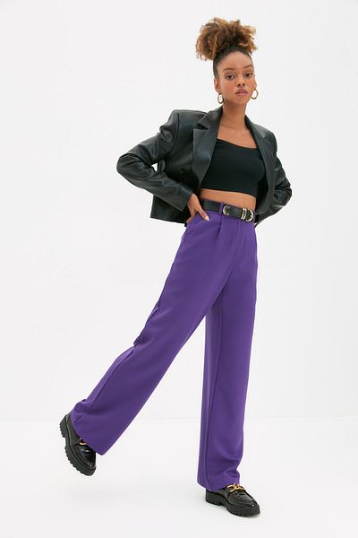 Hose - Lila - Wide Leg