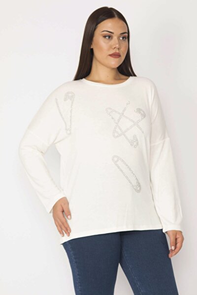 Plus Size Tunic - Ecru - Relaxed fit