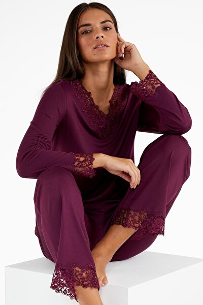 Pajama Set - Purple - Plain