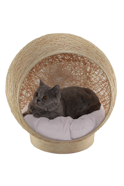 chakra pet yatak kedi 45x35 cm natural fiyati yorumlari trendyol