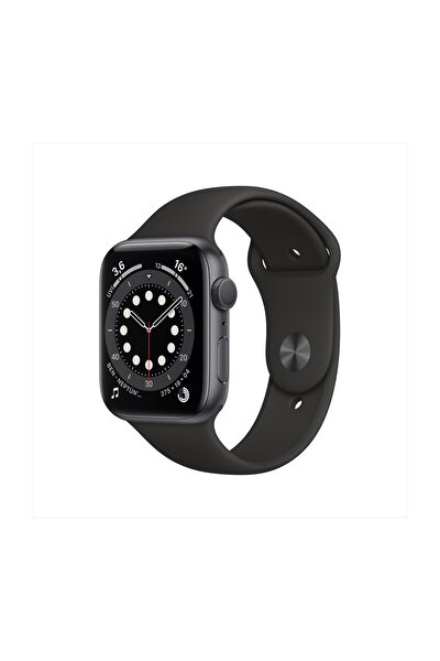 Apple Watch Series 6 44 mm GPS Aluminum Uzay Gri Kasa Siyah Kordon Fiyatı -  Trendyol