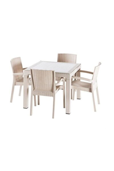 violet rattan camli bahce balkon masa takimi fiyati yorumlari trendyol