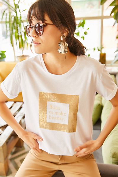 T-Shirt - White - Regular fit