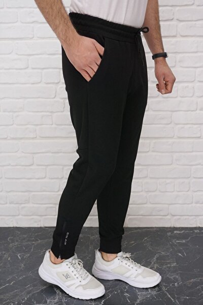 Sweatpants - Black - Slim