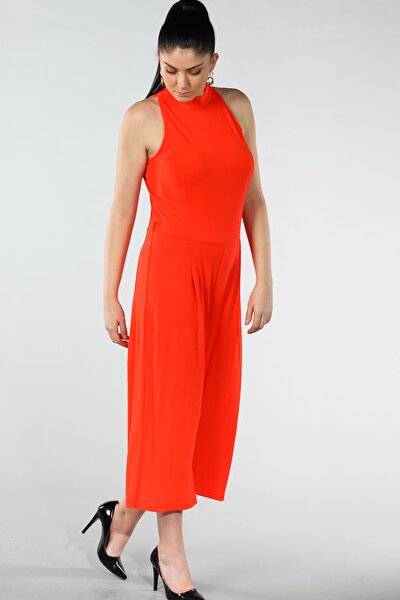 Plus Size Jumpsuit - Orange - Regular fit