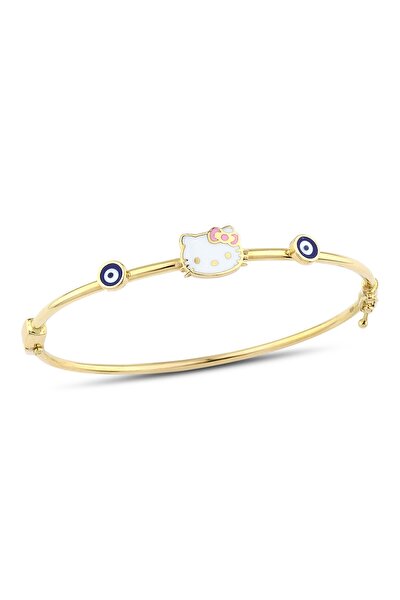 Hello Kitty Lisansli Kiz Cocuk Pembe 14 Ayar Altin Bilezik Fiyati Yorumlari Trendyol