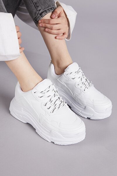 Sneakers - White - Wedge