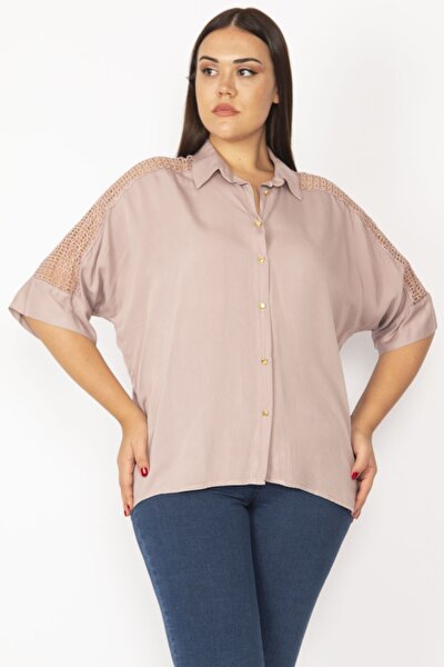 Plus Size Blouse - Pink - Relaxed