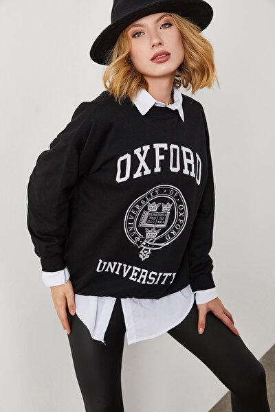 Sweatshirt - Schwarz - Regular Fit