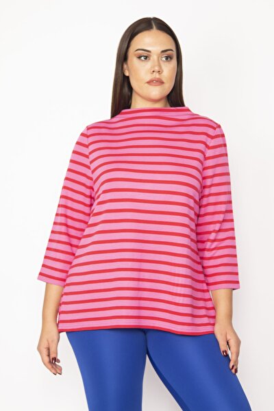 Plus Size Tunic - Pink - Relaxed fit