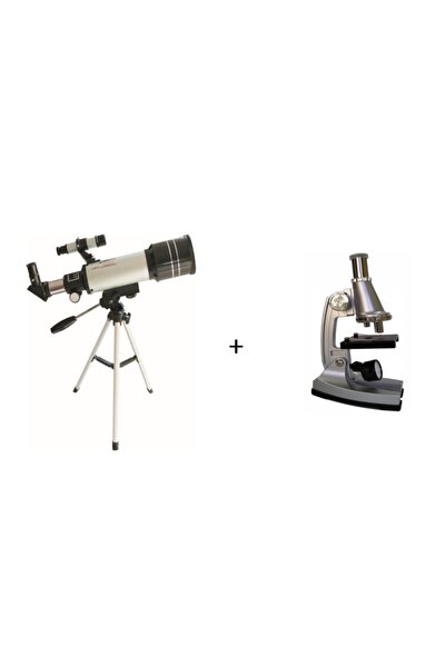 F30070m Teleskop Alana A 450 Mikroskop Hediye - Eğitici Ve Öğretici Özel Ürün
