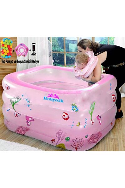 mandalinbebek bebek aktivite yuzme havuzu seti pembe mandalin fiyati yorumlari trendyol