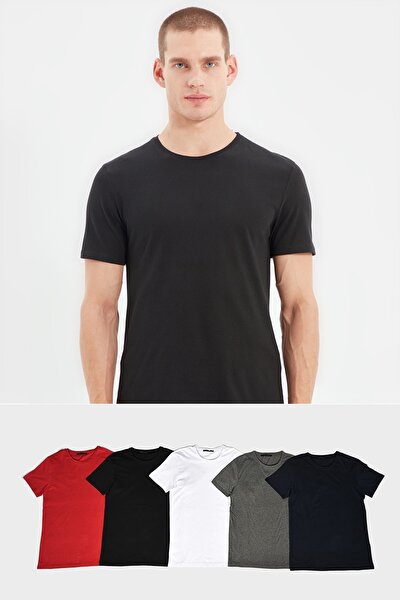 T-Shirt - Mehrfarbig - Slim Fit