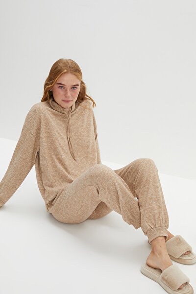 Pajama Set - Beige - Plain